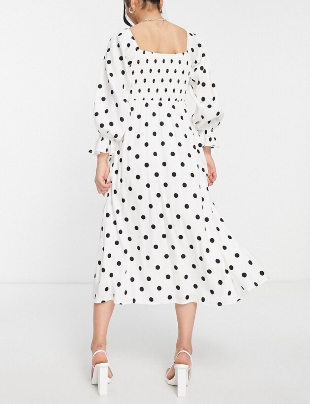 Rochie midi Style Cheat, alb