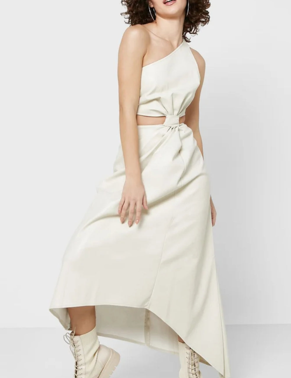 Rochie midi Topshop, bej