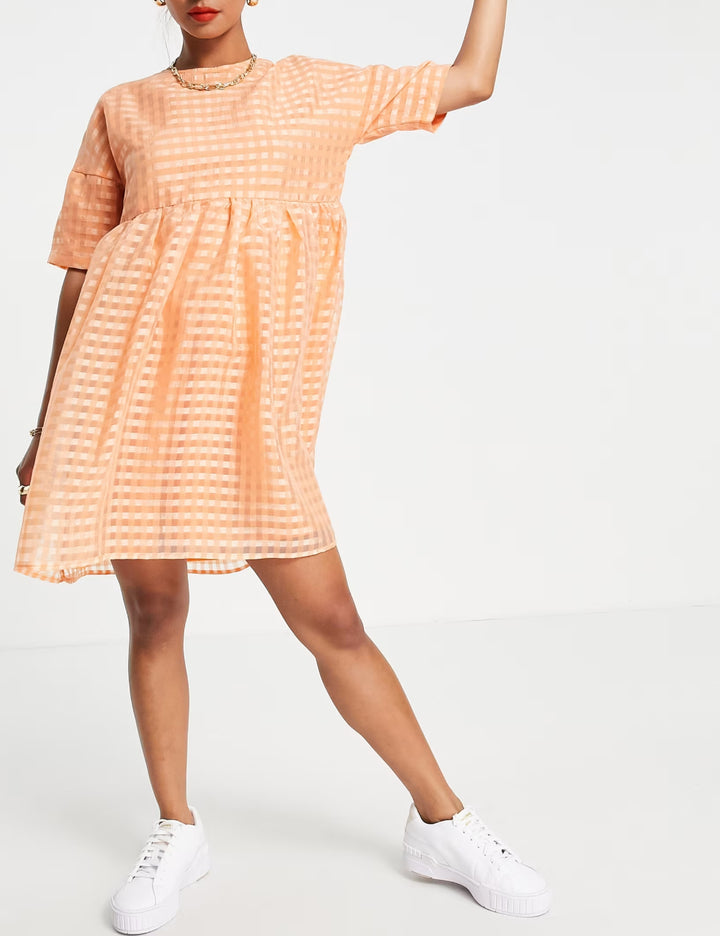 Rochie midi Urban Threads, portocaliu