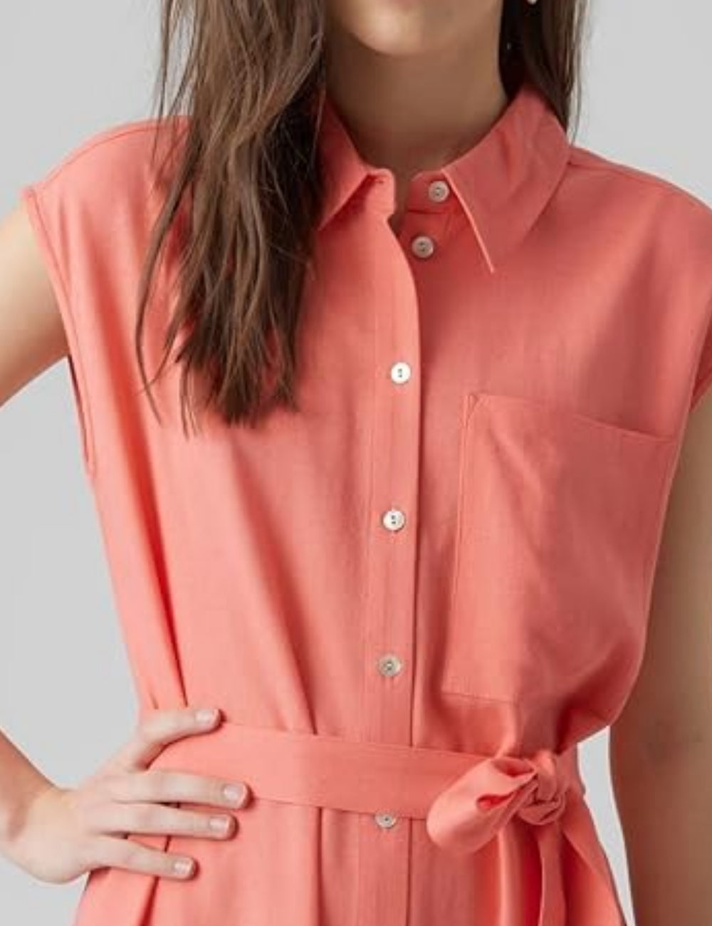 Rochie midi Vero Moda, roz