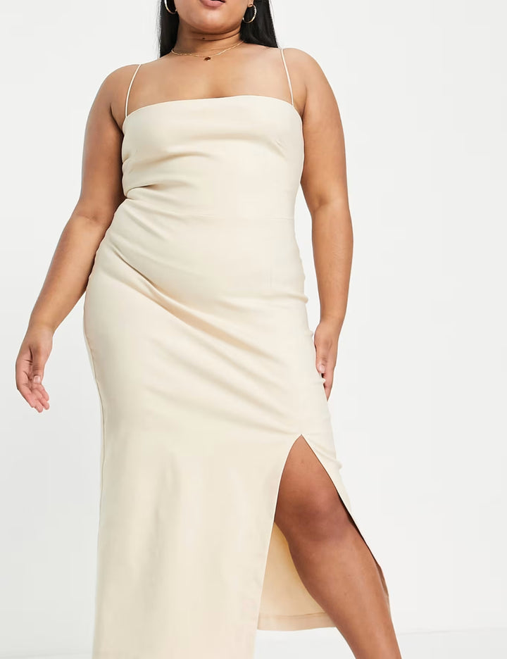 Rochie midi Vesper, bej