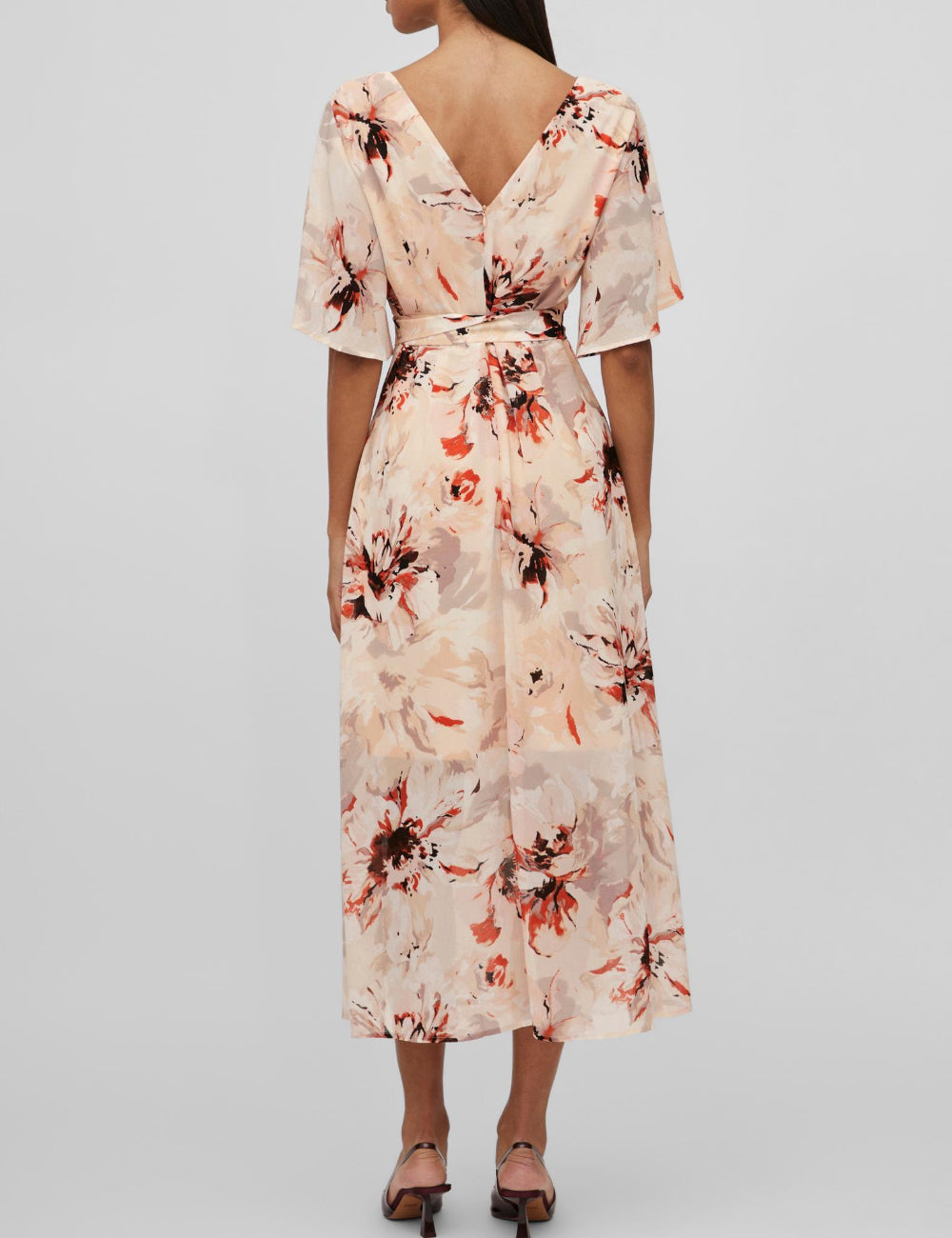 Rochie midi Vila, mix culori