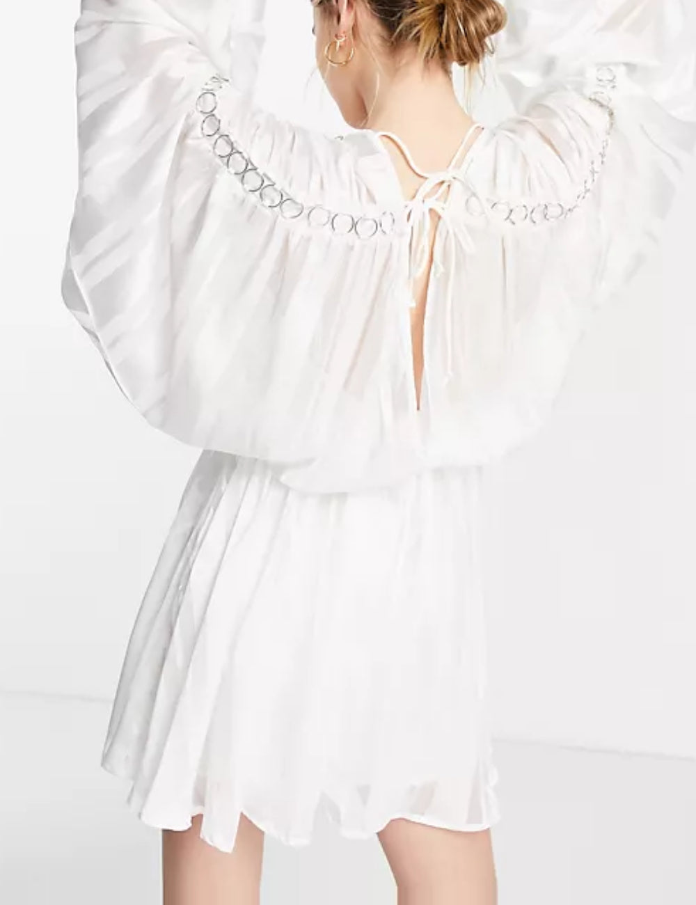 Rochie mini ASOS, alb