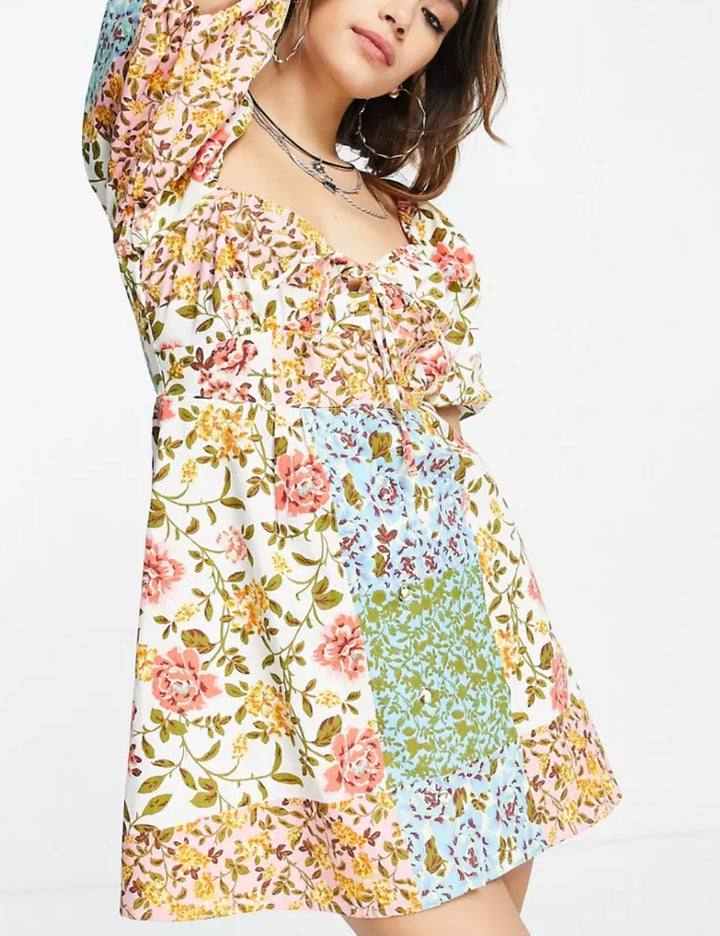 Rochie mini ASOS, mix culori