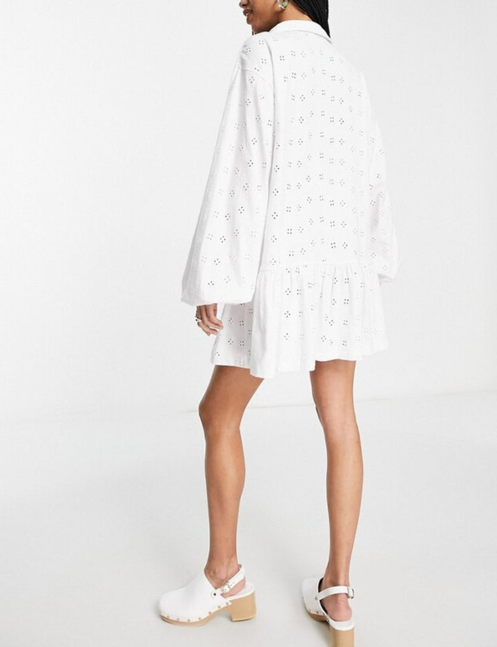 Rochie mini ASOS, alb