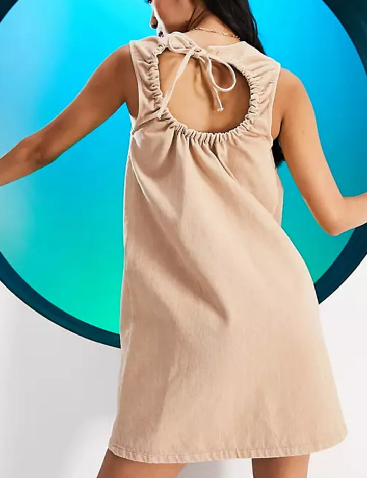 Rochie mini ASOS, bej