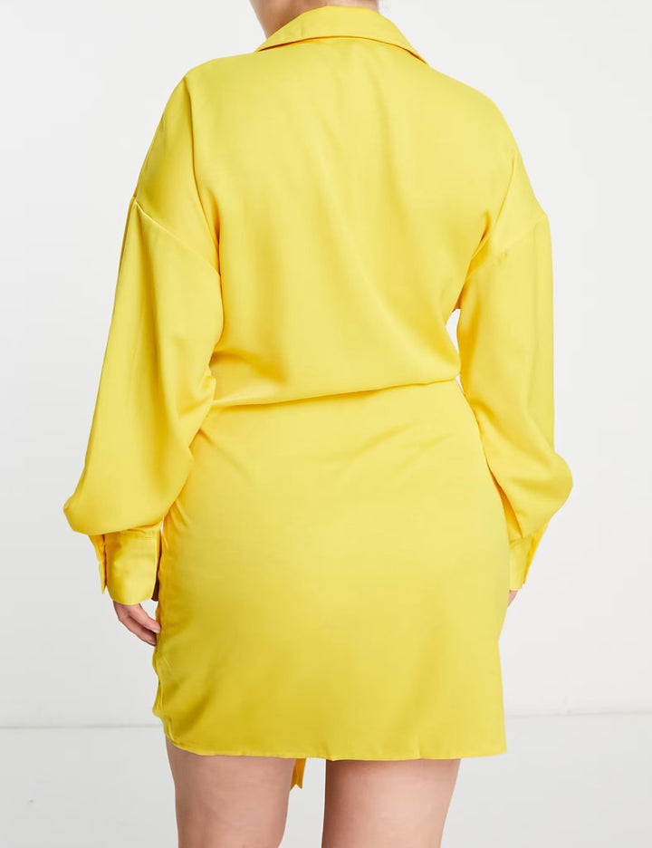 Rochie mini IN THE STYLE, galben