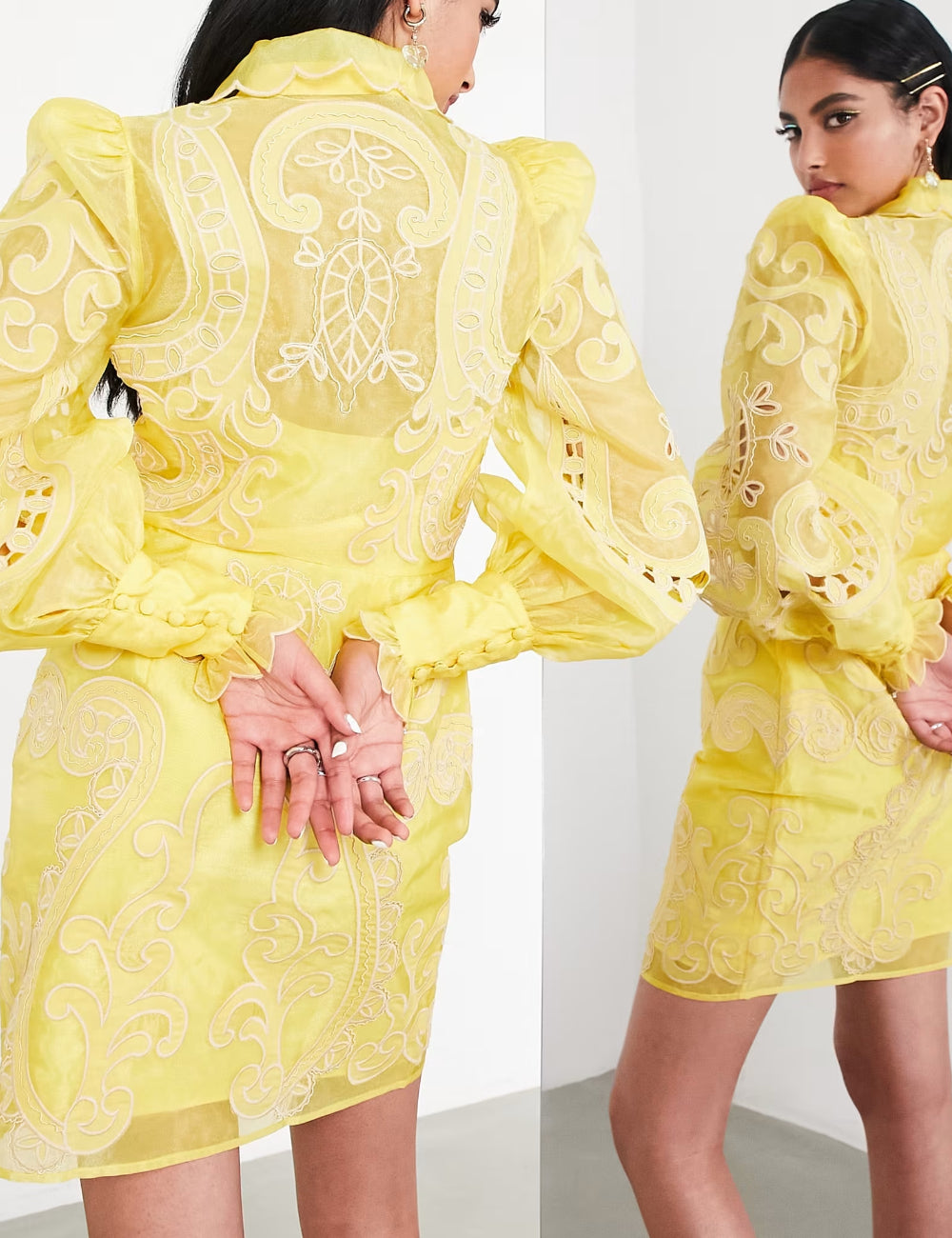 Rochie mini ASOS, galben