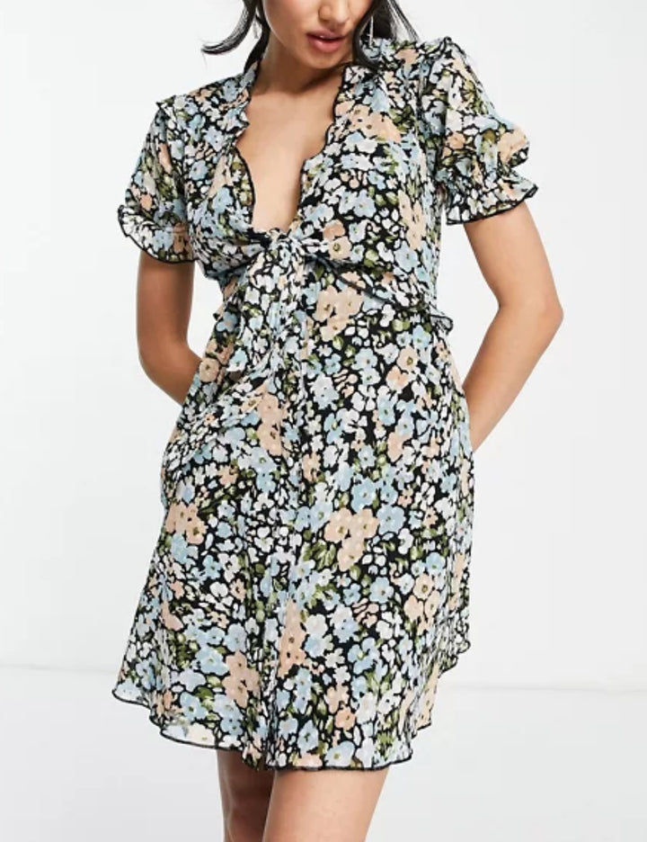 Rochie mini ASOS, mix culori