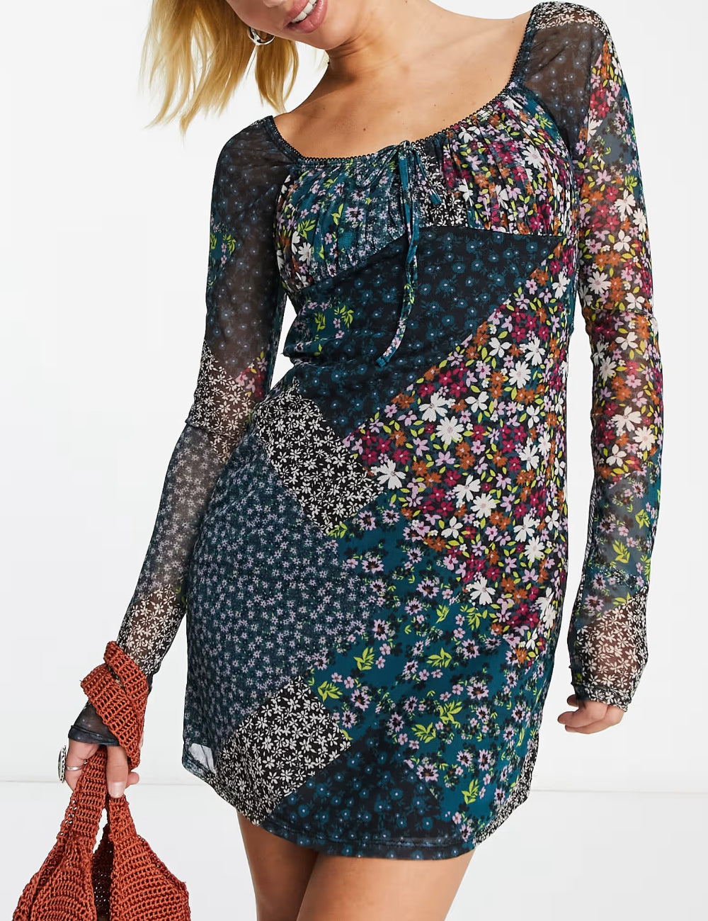 Rochie mini ASOS, mix culori