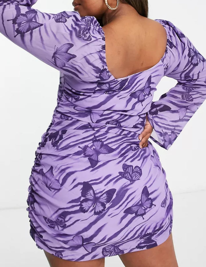 Rochie mini ASOS, mov