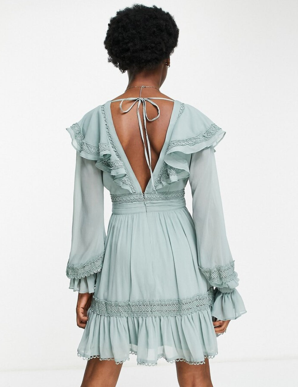 Rochie mini ASOS, verde