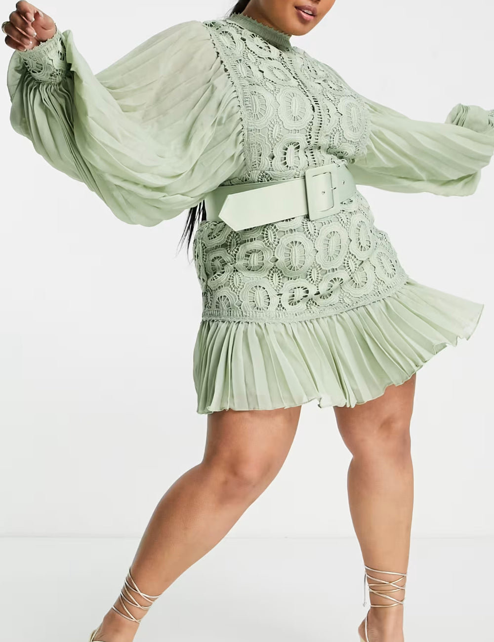Rochie mini ASOS, verde