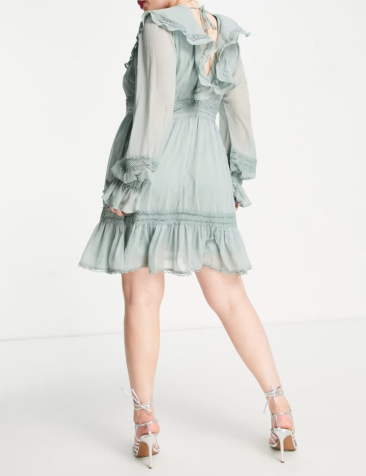 Rochie mini ASOS, verde