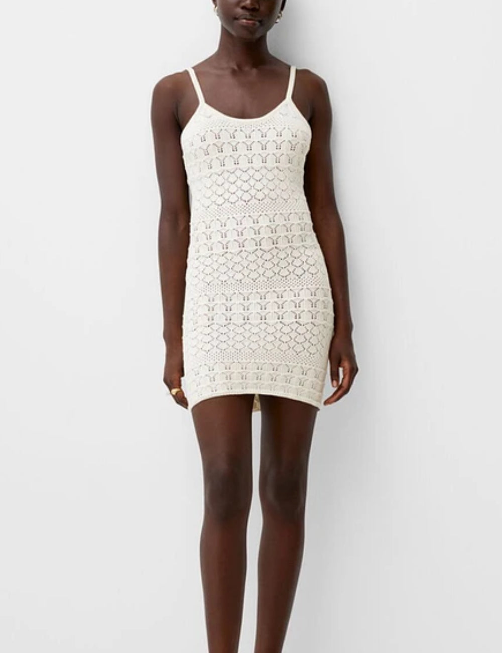 Rochie mini Bershka, alb
