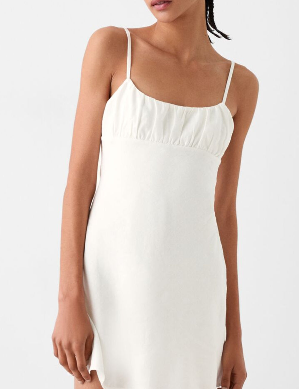 Rochie mini Bershka, alb