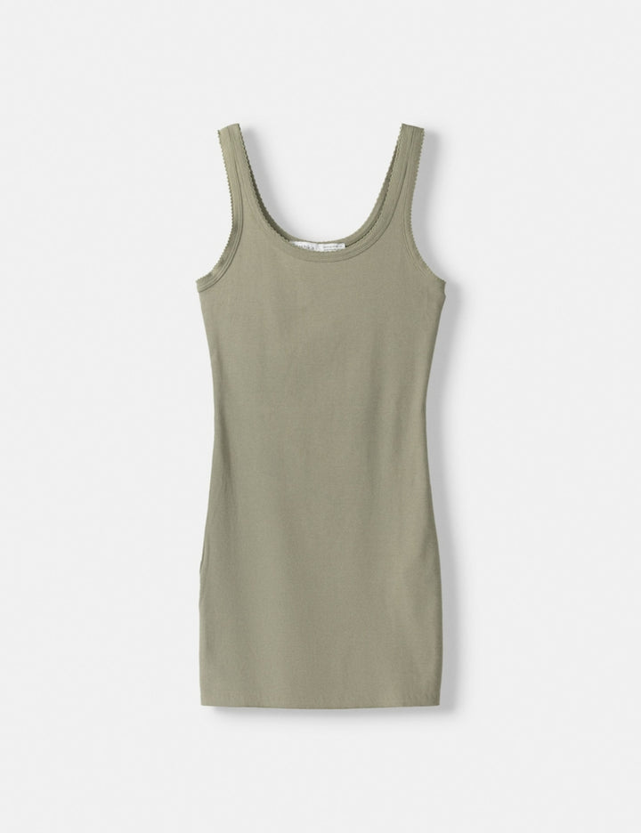 Rochie mini Bershka, kaki