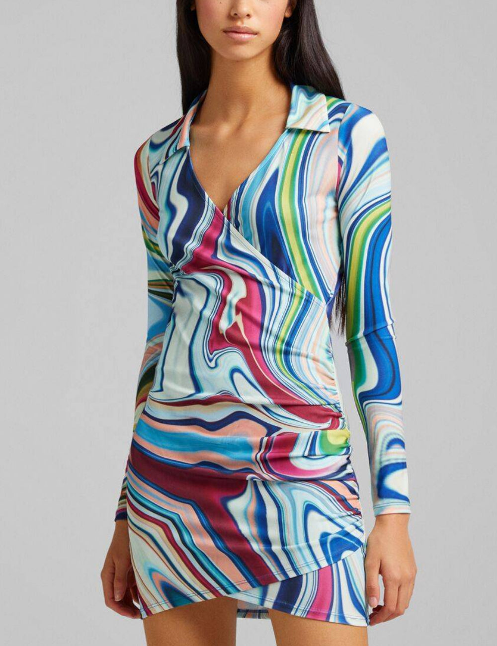 Rochie mini Bershka, mix culori