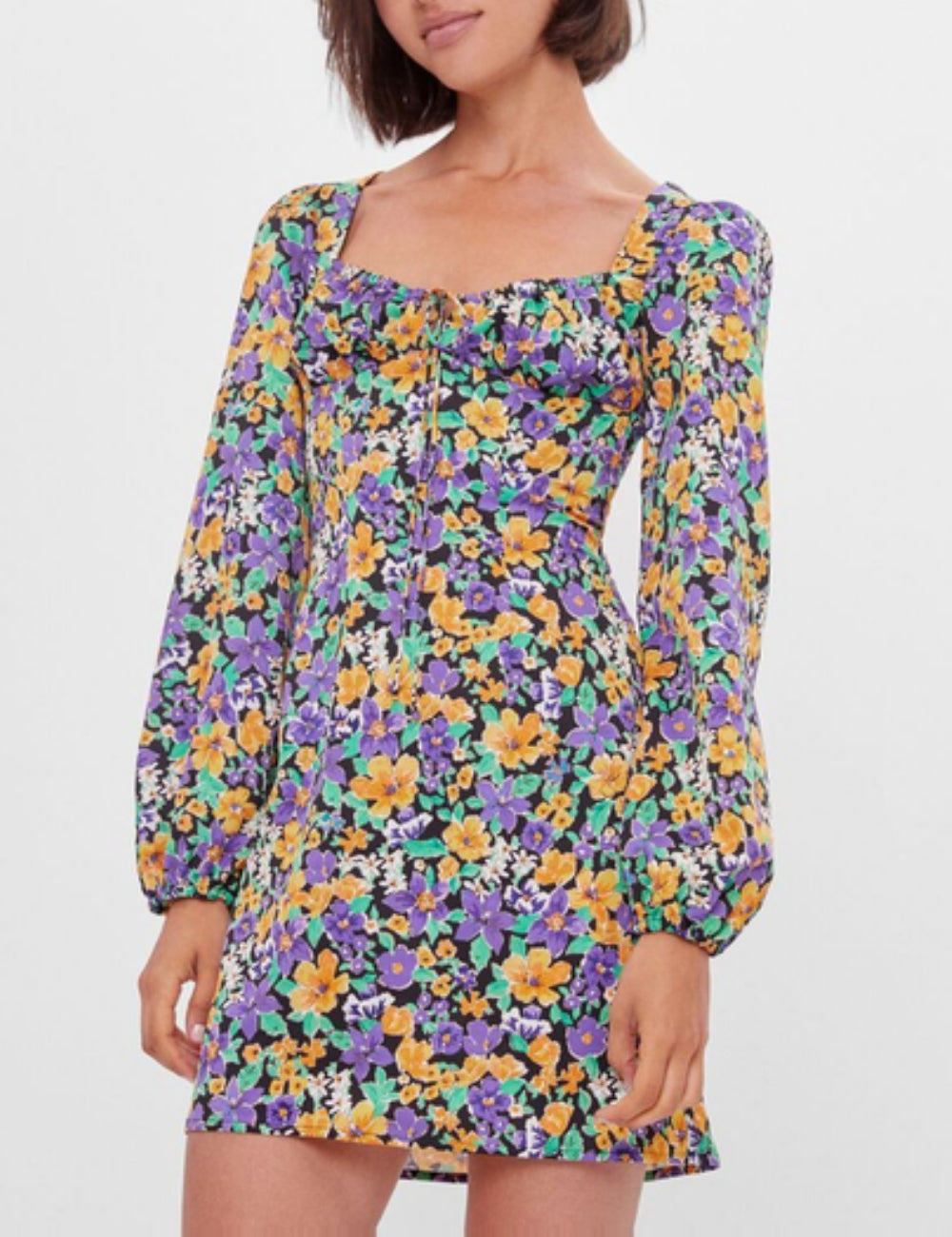 Rochie mini Bershka, mix culori