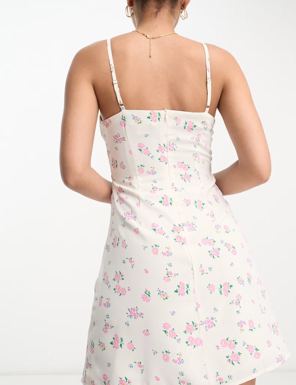 Rochie mini Collective, alb