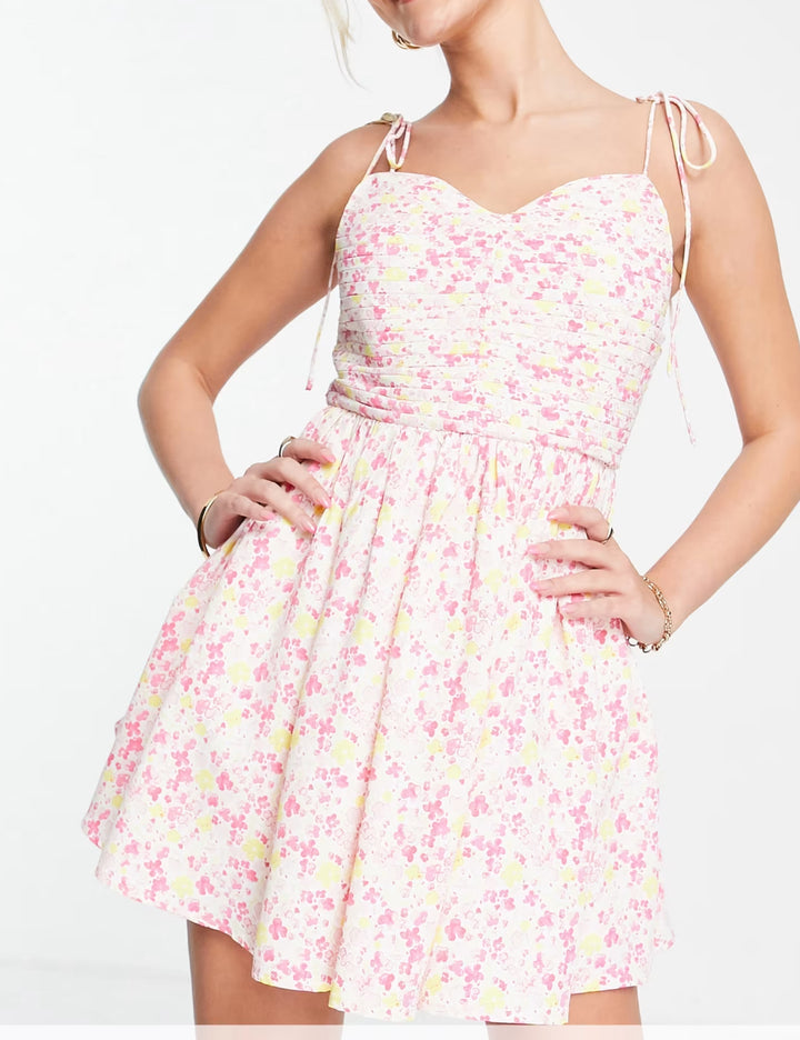 Rochie mini Collective, mix culori