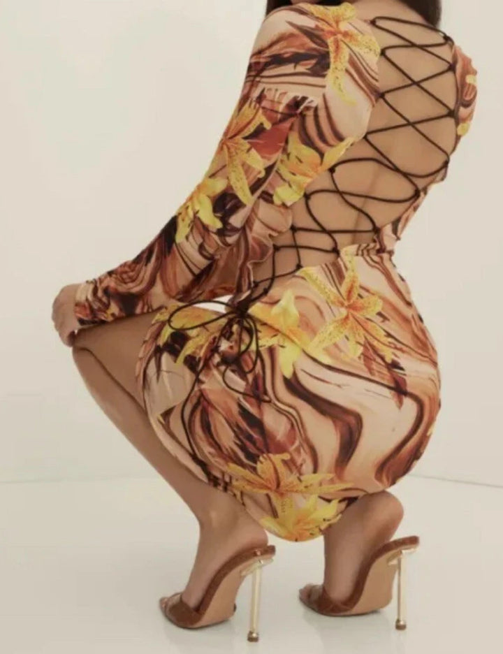 Rochie mini First Distraction, mix culori