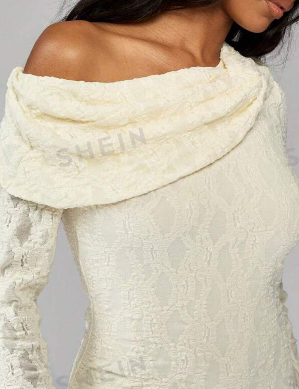 Rochie mini Missguided by Shein, crem
