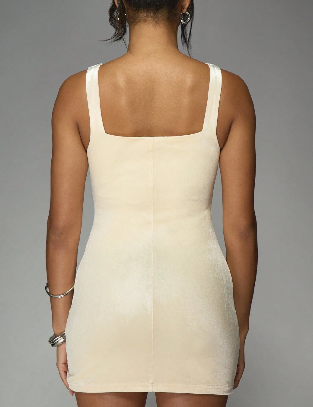 Rochie mini Missguided by Shein, crem