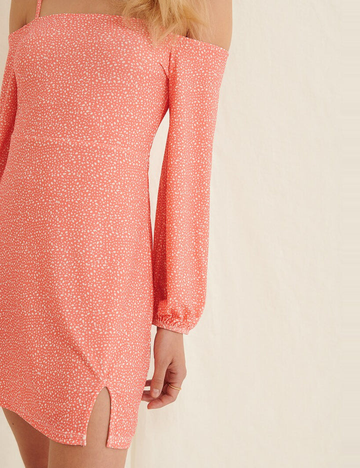 Rochie mini Naked Wardrobe, mix culori