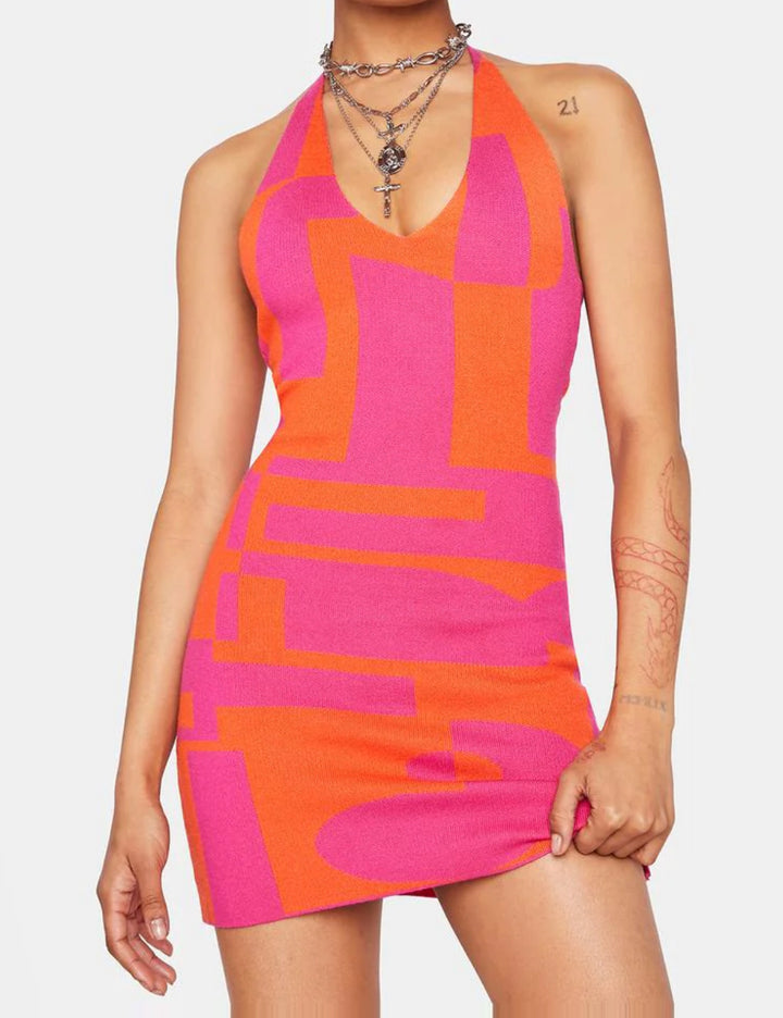 Rochie mini Peppermayo, mix culori