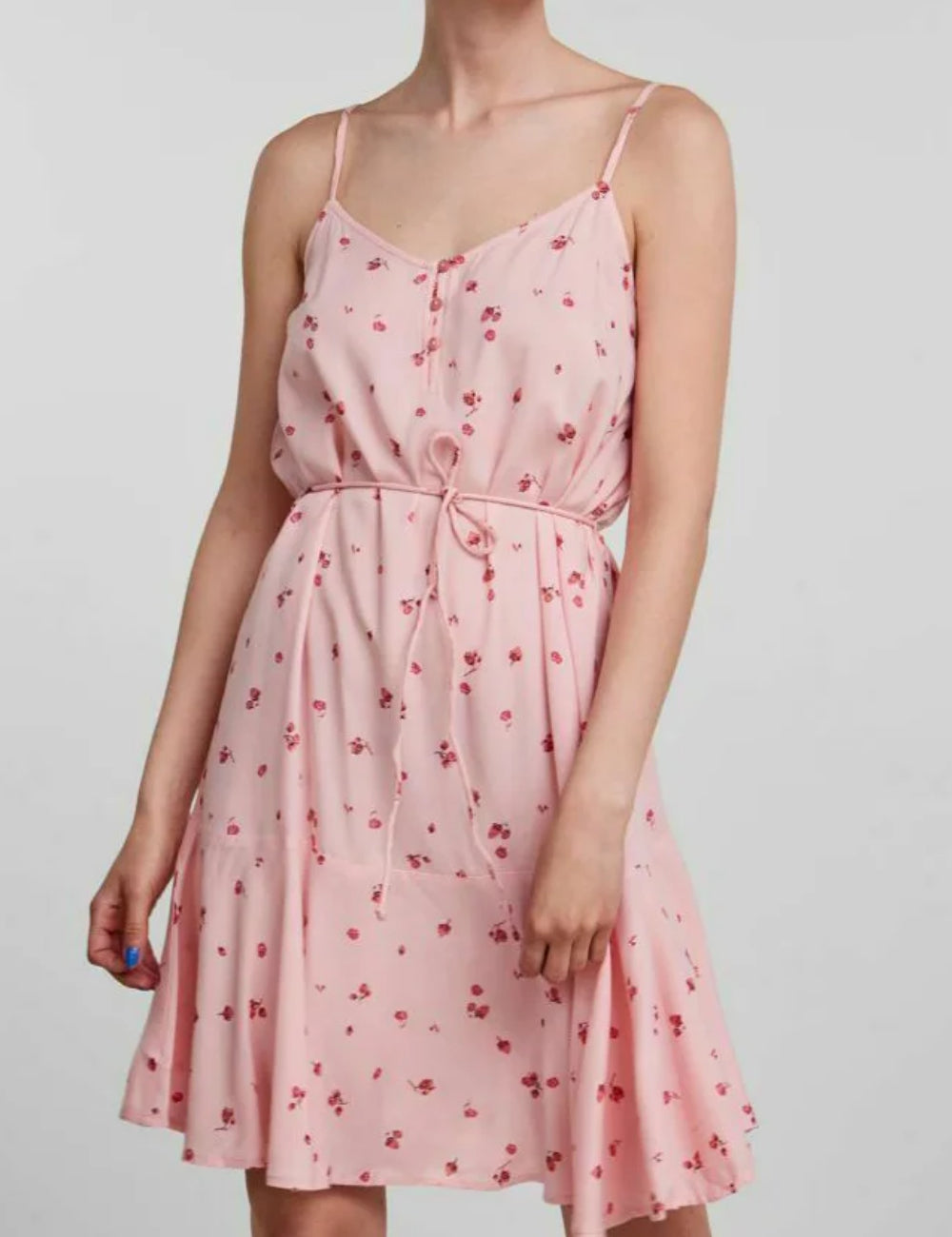 Rochie mini Pieces, roz