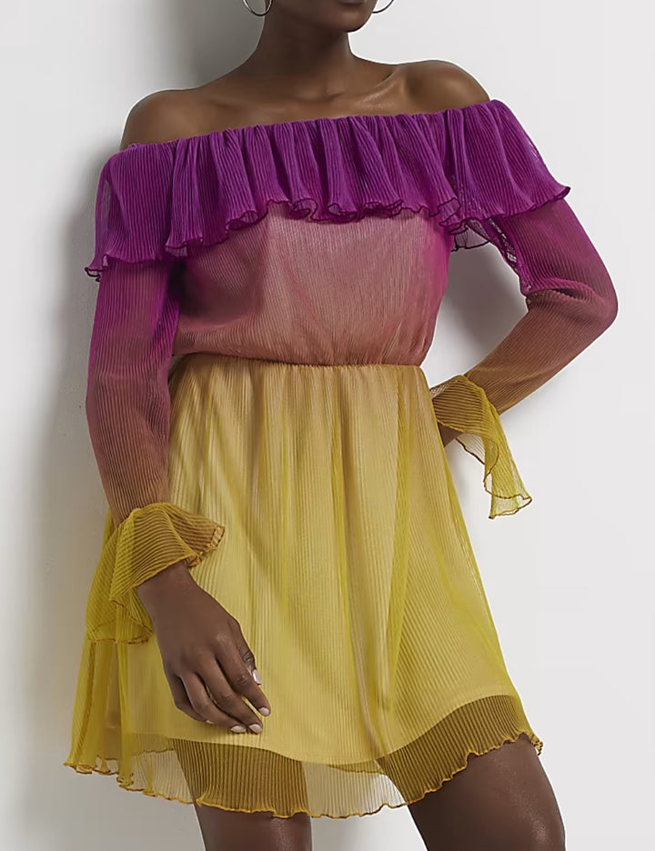 Rochie mini River Island, mix culori