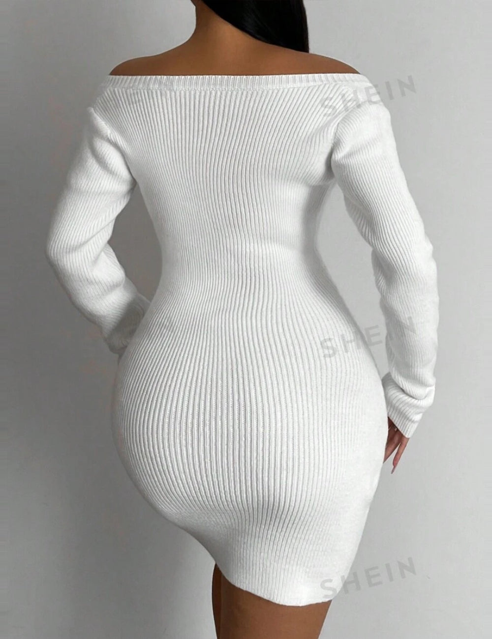 Rochie mini Shein, alb