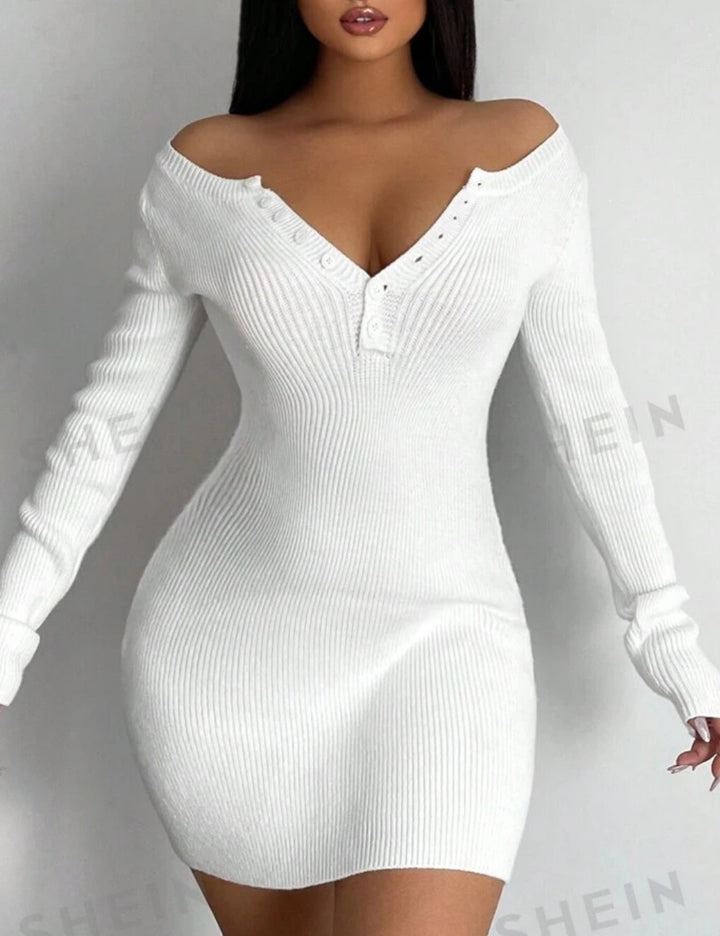 Rochie mini Shein, alb