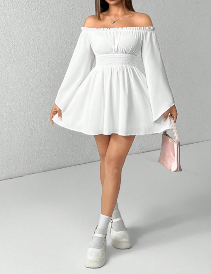 Shein mini ruha, fehér