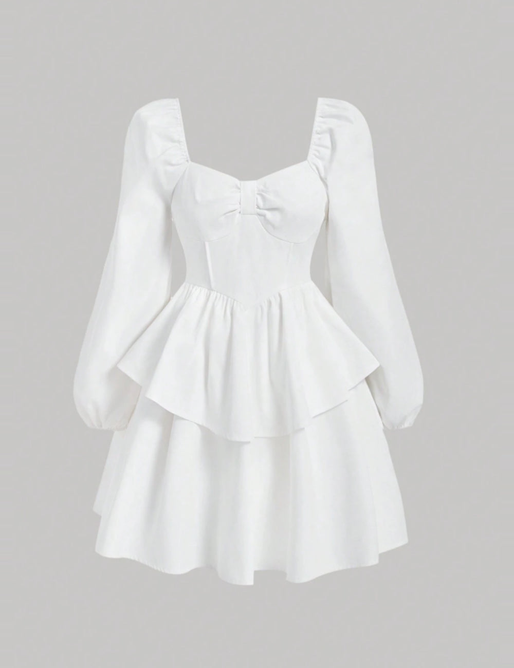 Shein mini ruha, fehér