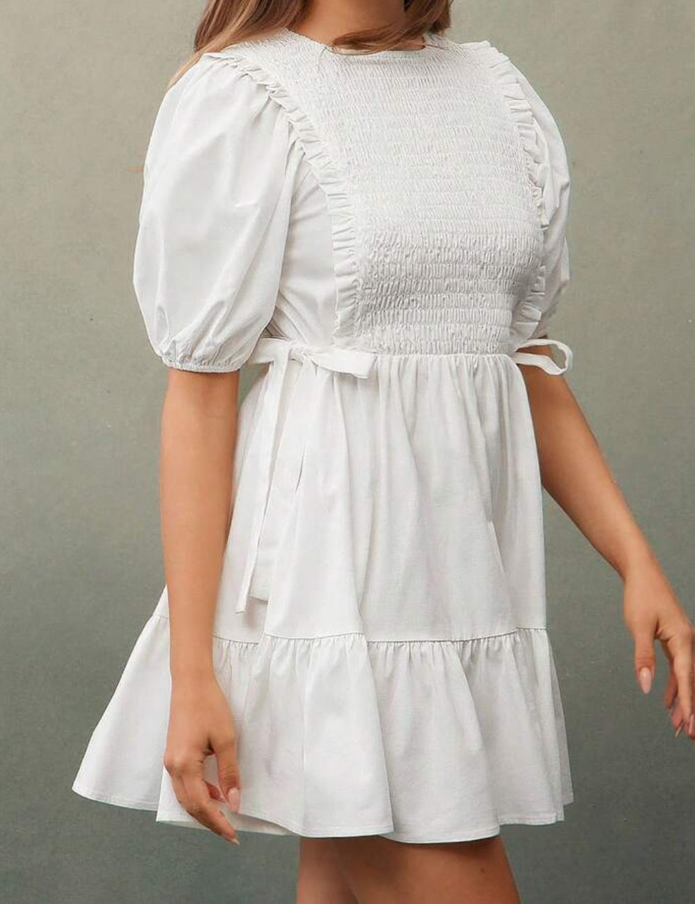 Rochie mini Shein, alb