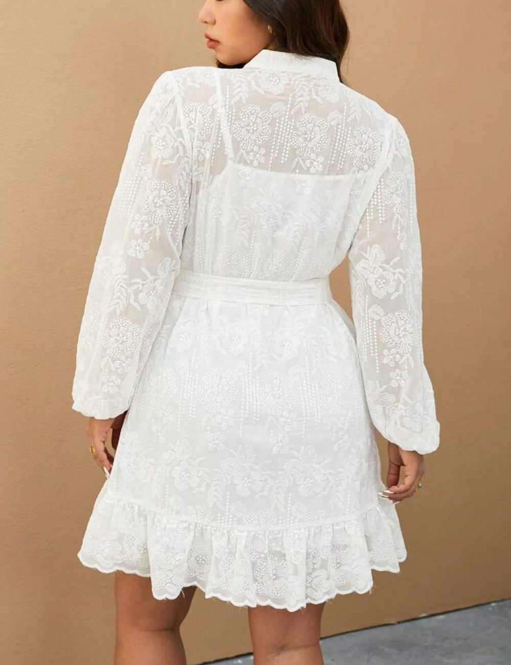 Rochie mini SHEIN, alb