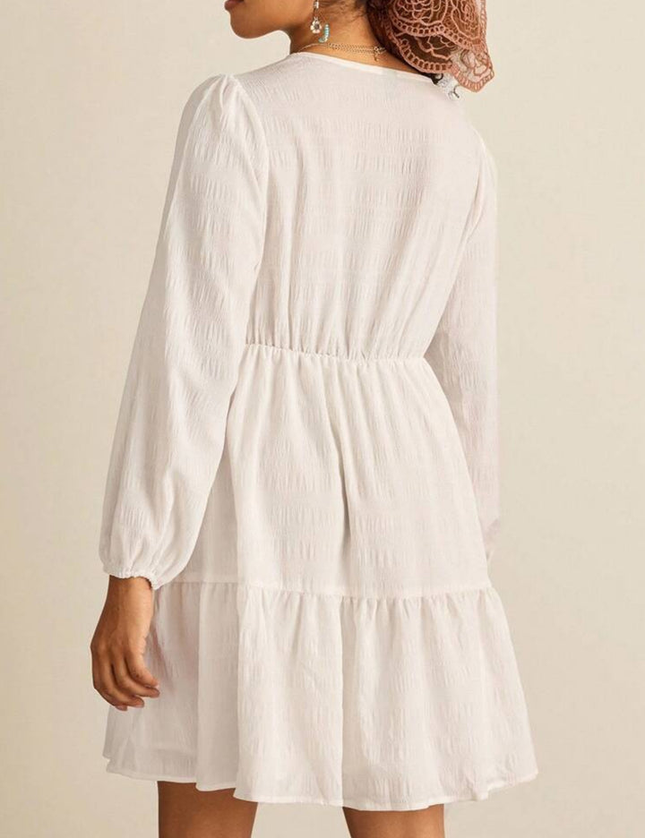Shein Curve+ miniruha, fehér