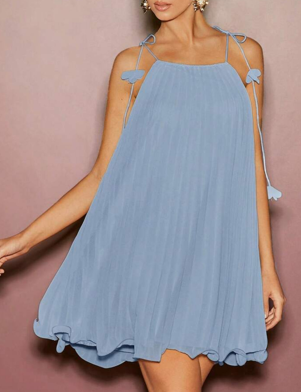 Shein mini ruha, kék