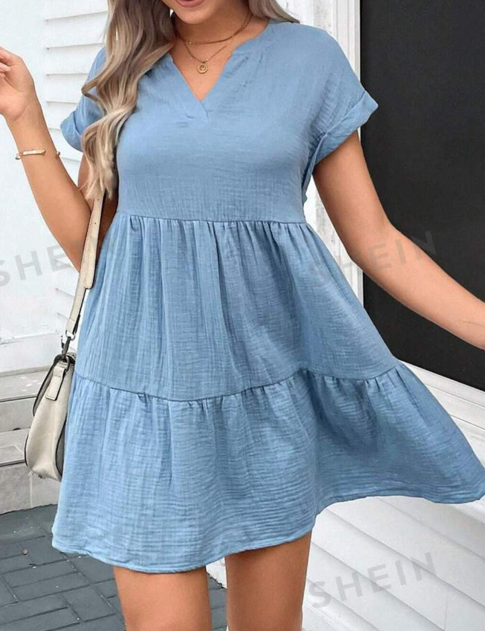 Shein miniruha, kék