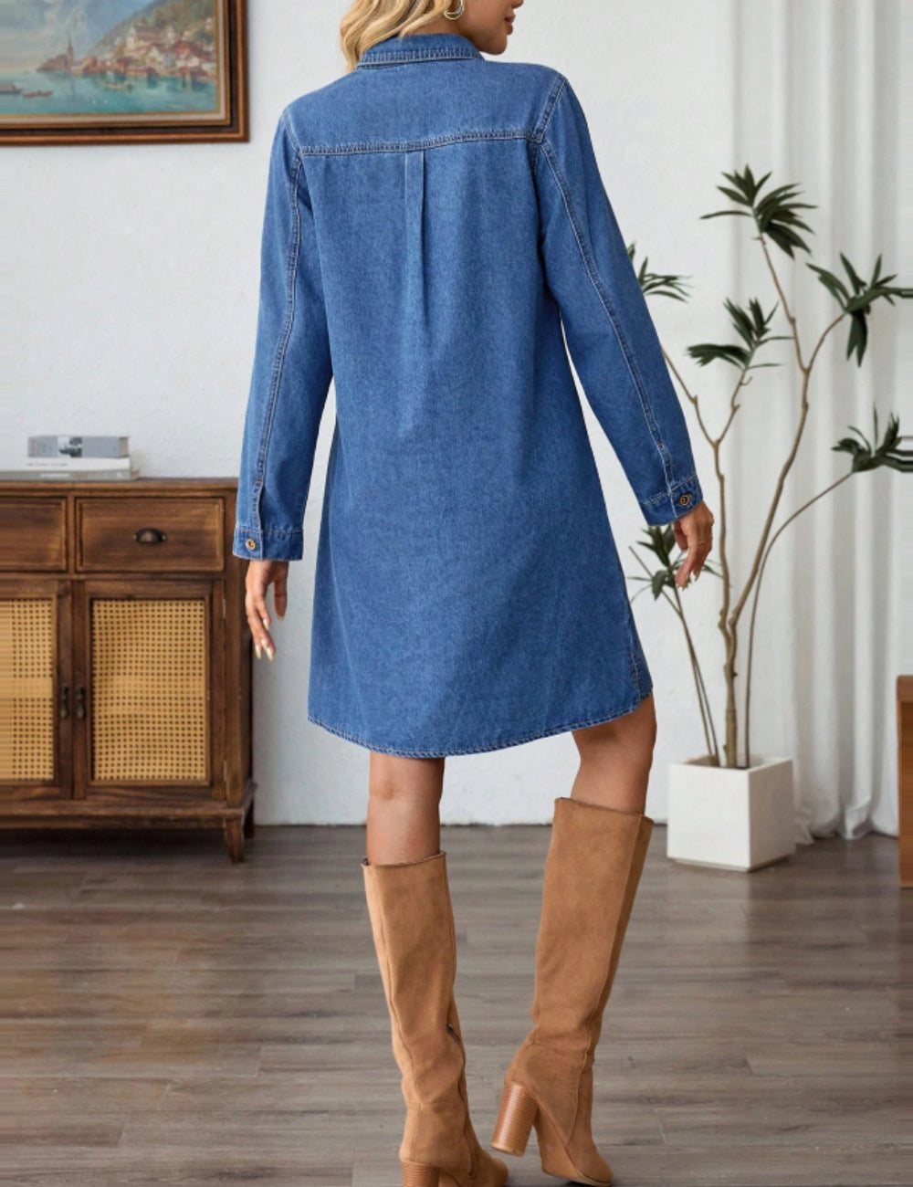 Shein miniruha, kék