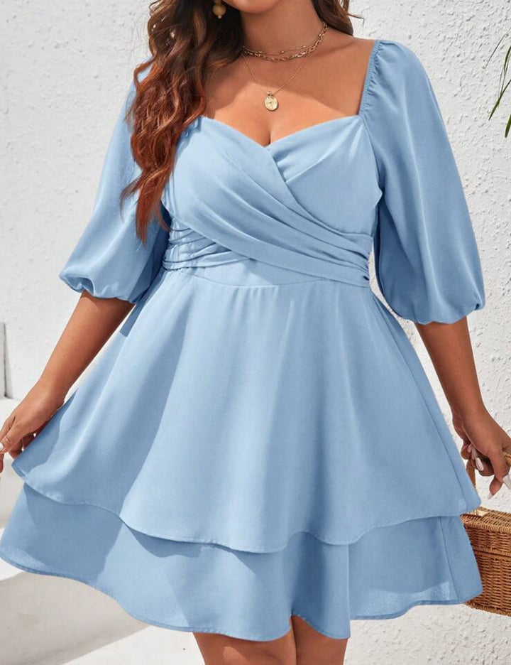 Shein Curve+ miniruha, kék