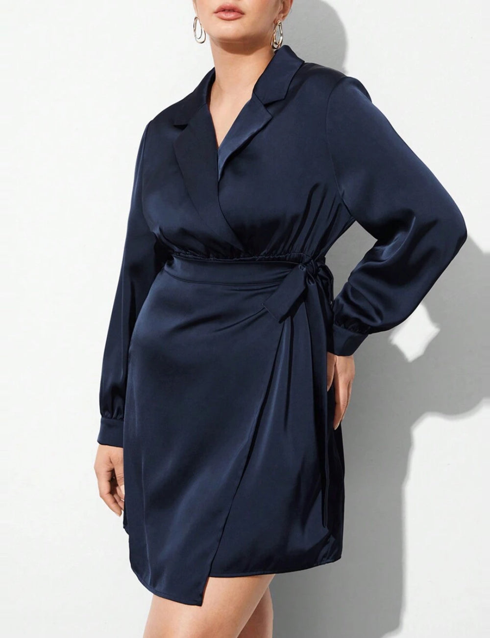 Shein Curve+ miniruha, kék