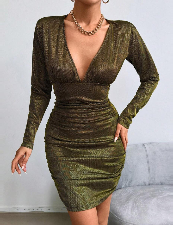 Rochie mini SHEIN, auriu