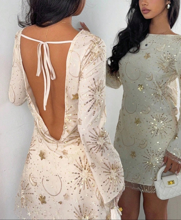 Shein bézs miniruha