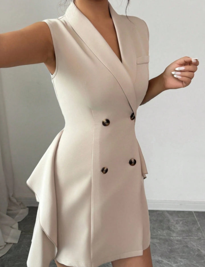 Rochie mini SHEIN, bej
