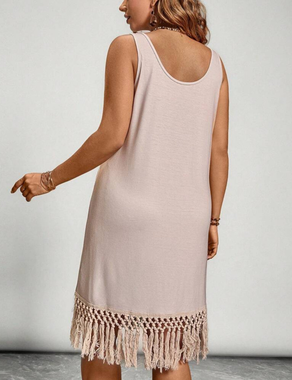 Shein Curve+ miniruha, bézs