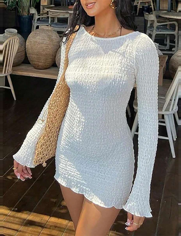 Rochie mini Shein, crem