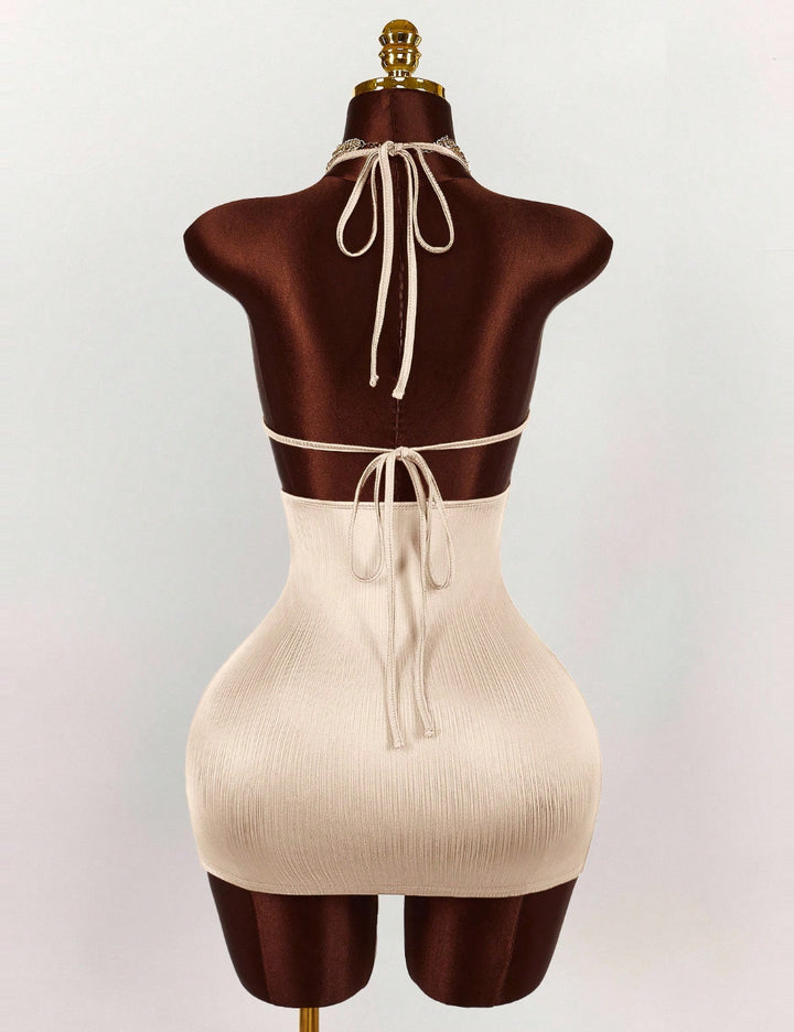 Rochie mini Shein, crem